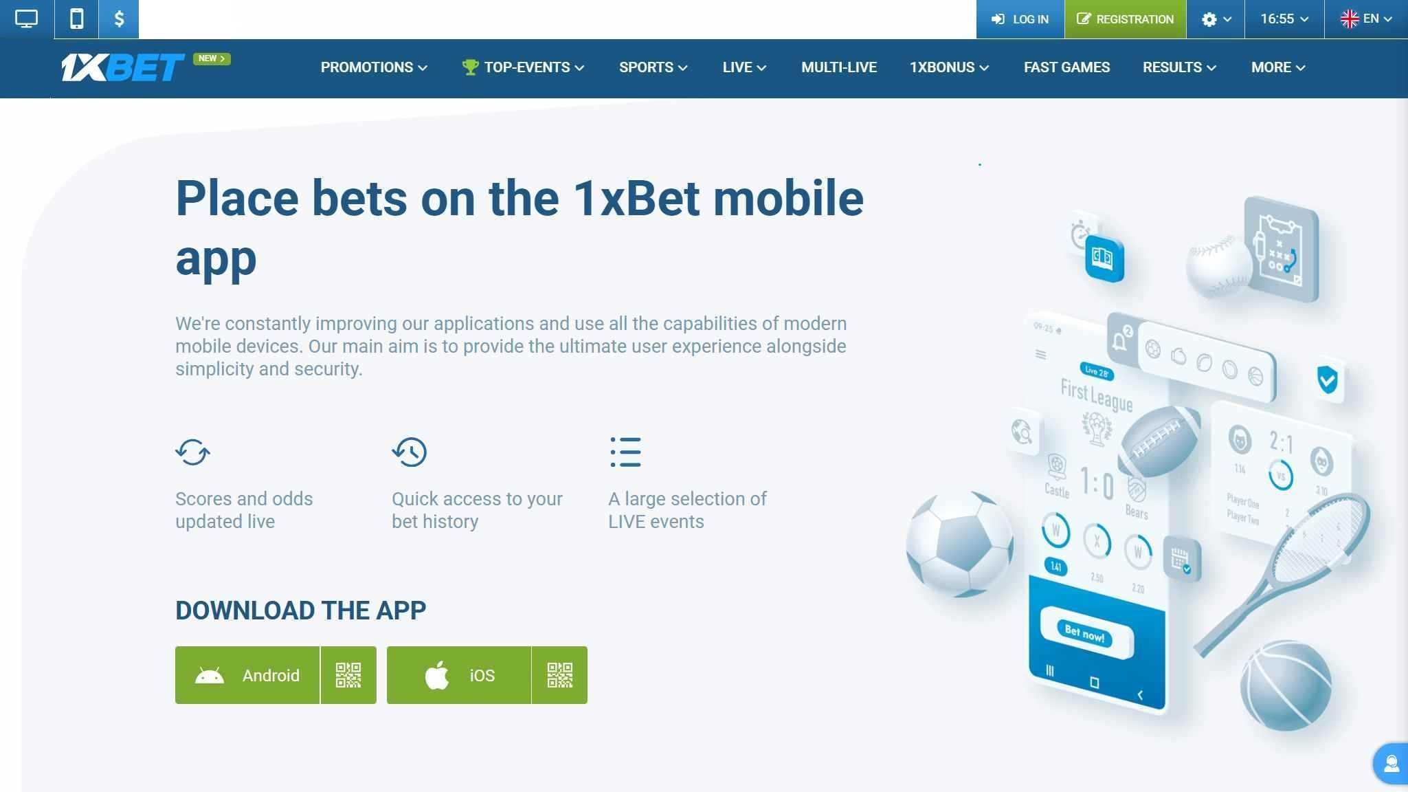 1xbet app