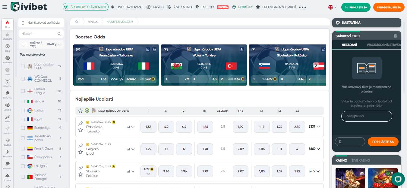 Ivibet Sport Betting in Slovakia, stavkovecentrum.com