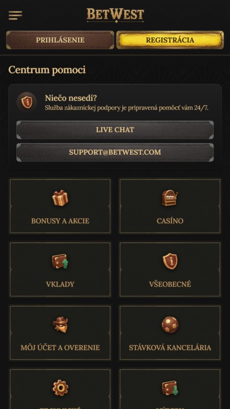 Betwest customer support