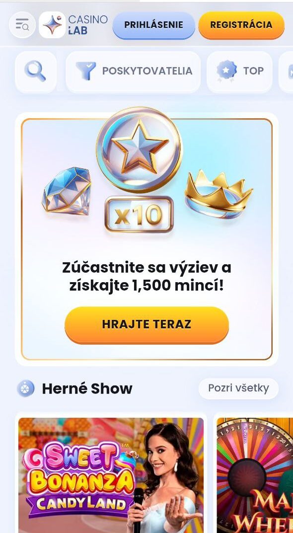 bonus za registráciu na Casinolab