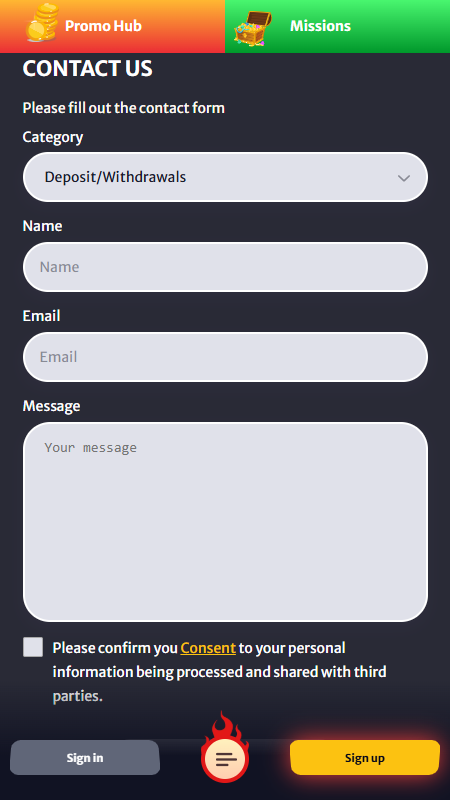 Hellspin support contacts