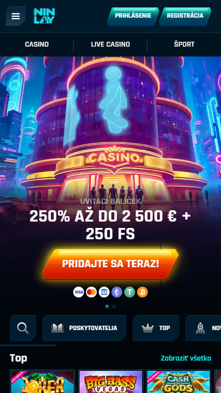 Ninlay Vstupný bonus