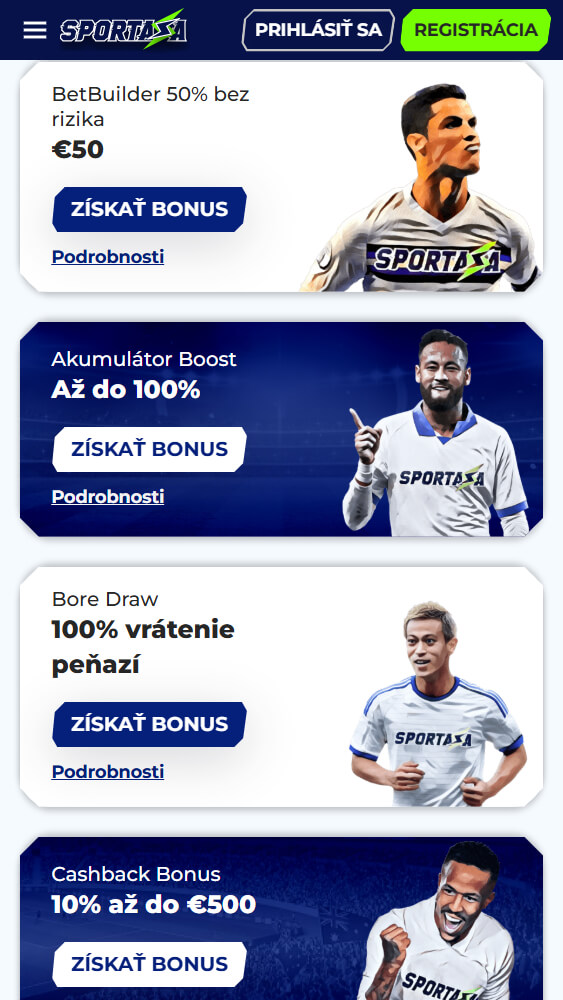 Sportaza promo akcie