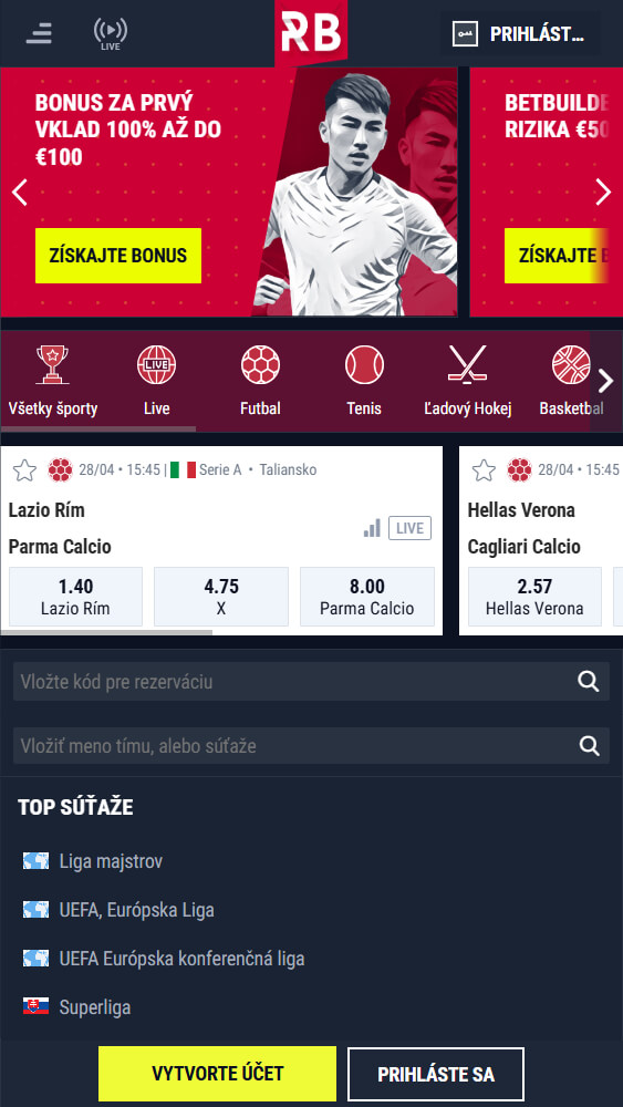 Športové stávky na Rabona