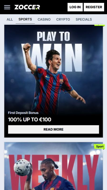 Bonusy a promo akcie v Zoccer