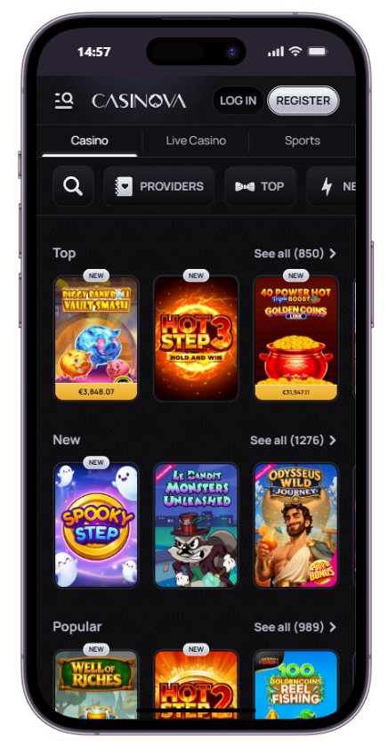 Casinova games