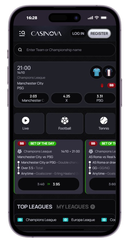 casinova betting