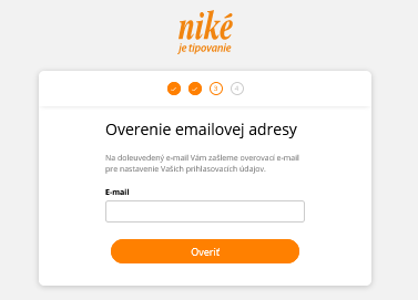 nike registrovať emailovej