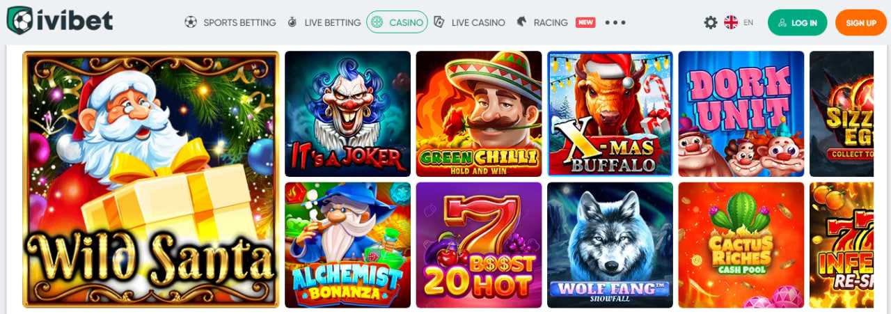 Ponuka hier v kasíne Ivibet