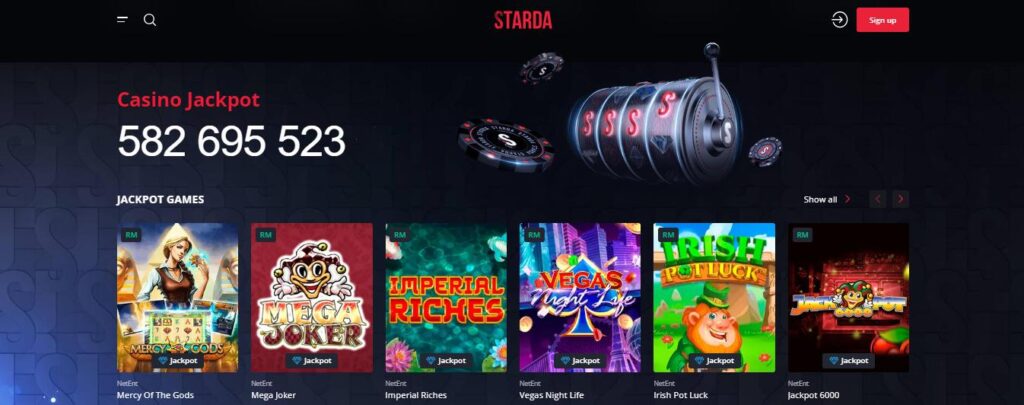 Starda Casino Jackpot
