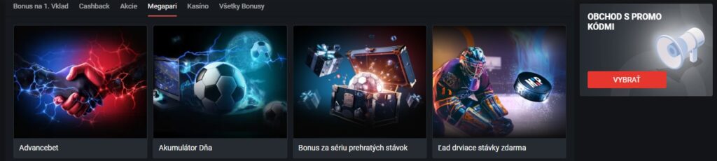 Megapari Sport Bonuses SK