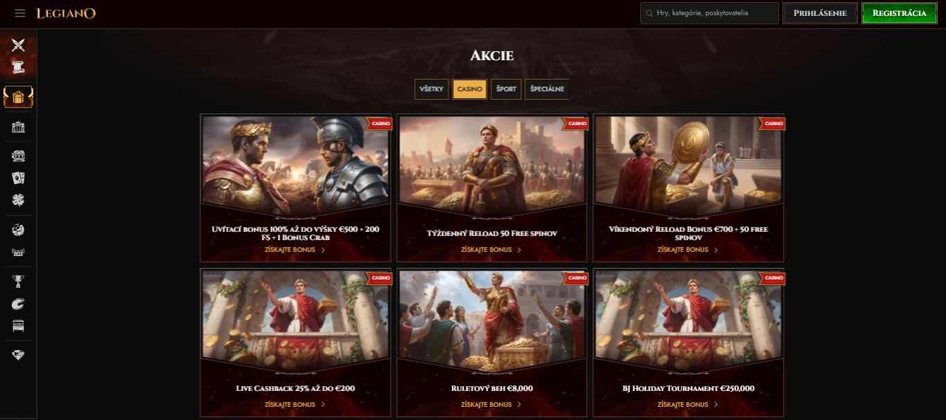 Legiano Casino Bonuses Slovakia, stavkovecentrum.com