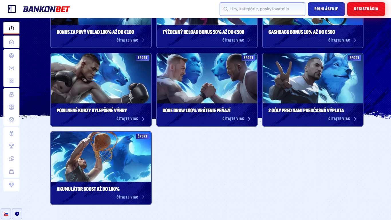 Bankonbet Betting Bonuses Slovakia, stavkovecentrum.com