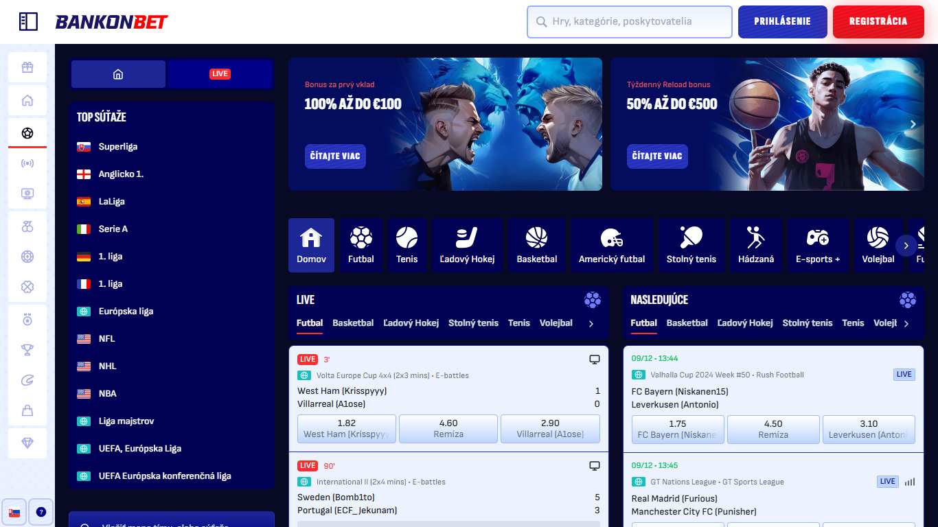 Bankonbet Sport Betting Slovakia, stavkovecentrum.com