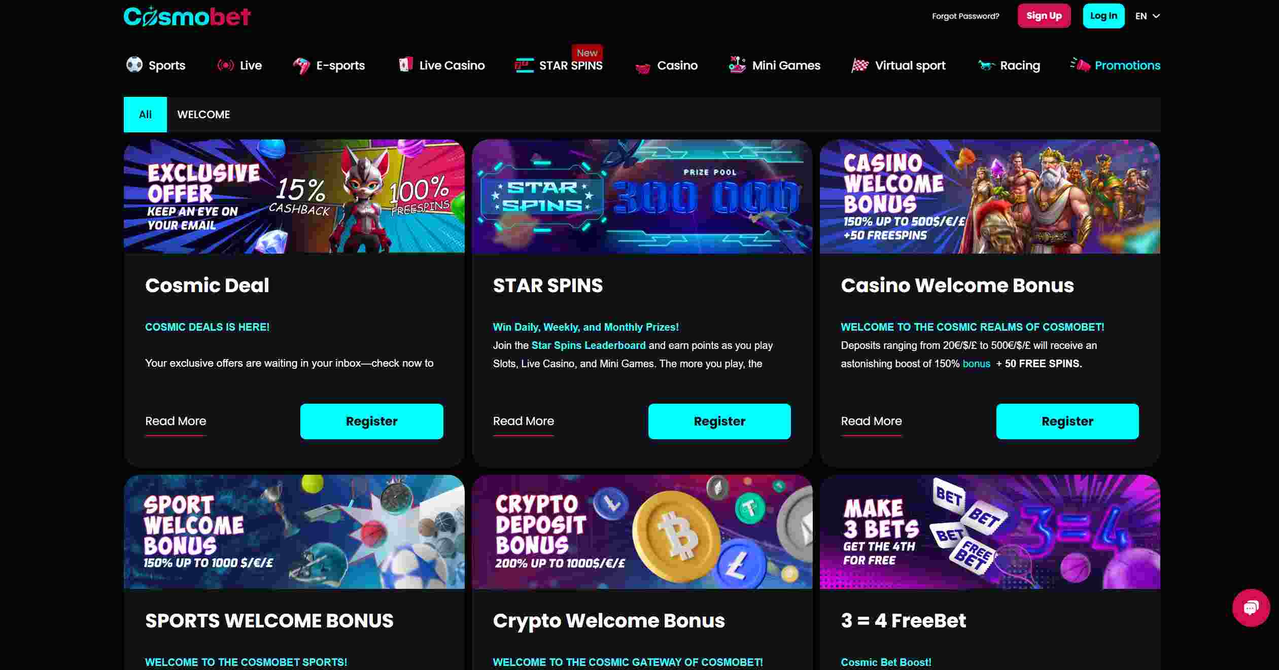 bonuses cosmobet stavkove