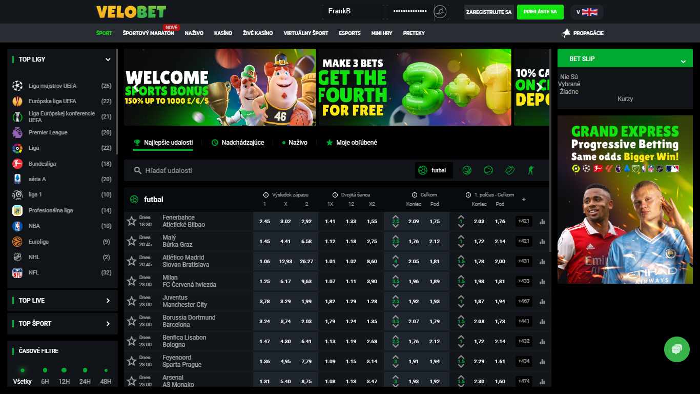 Velobet Bookie Sport Betting Czech , stavkovecentrum.com