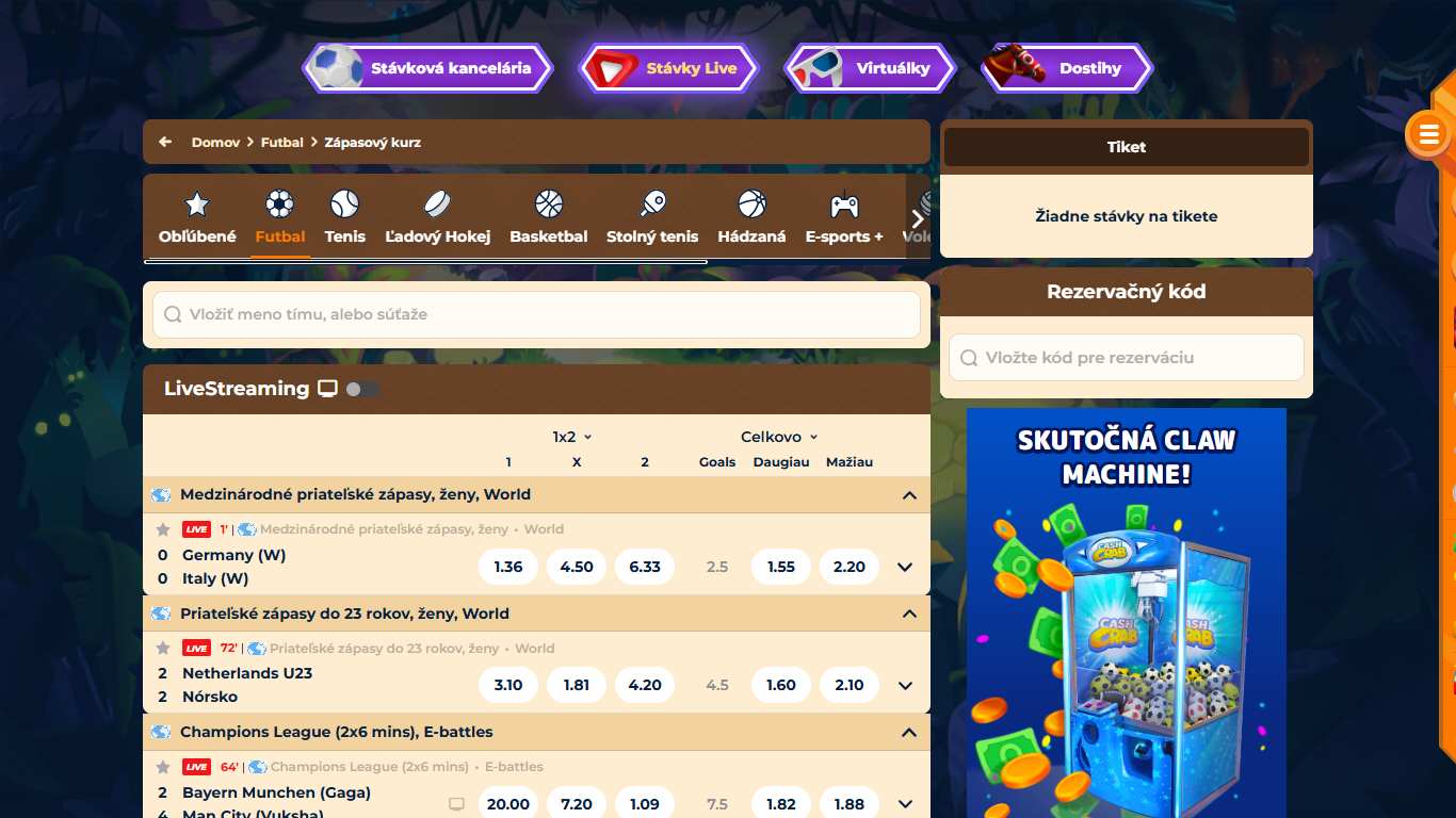 Wazamba Bookmaker Live Sport Betting Slovakia, stavkovecentrum.com