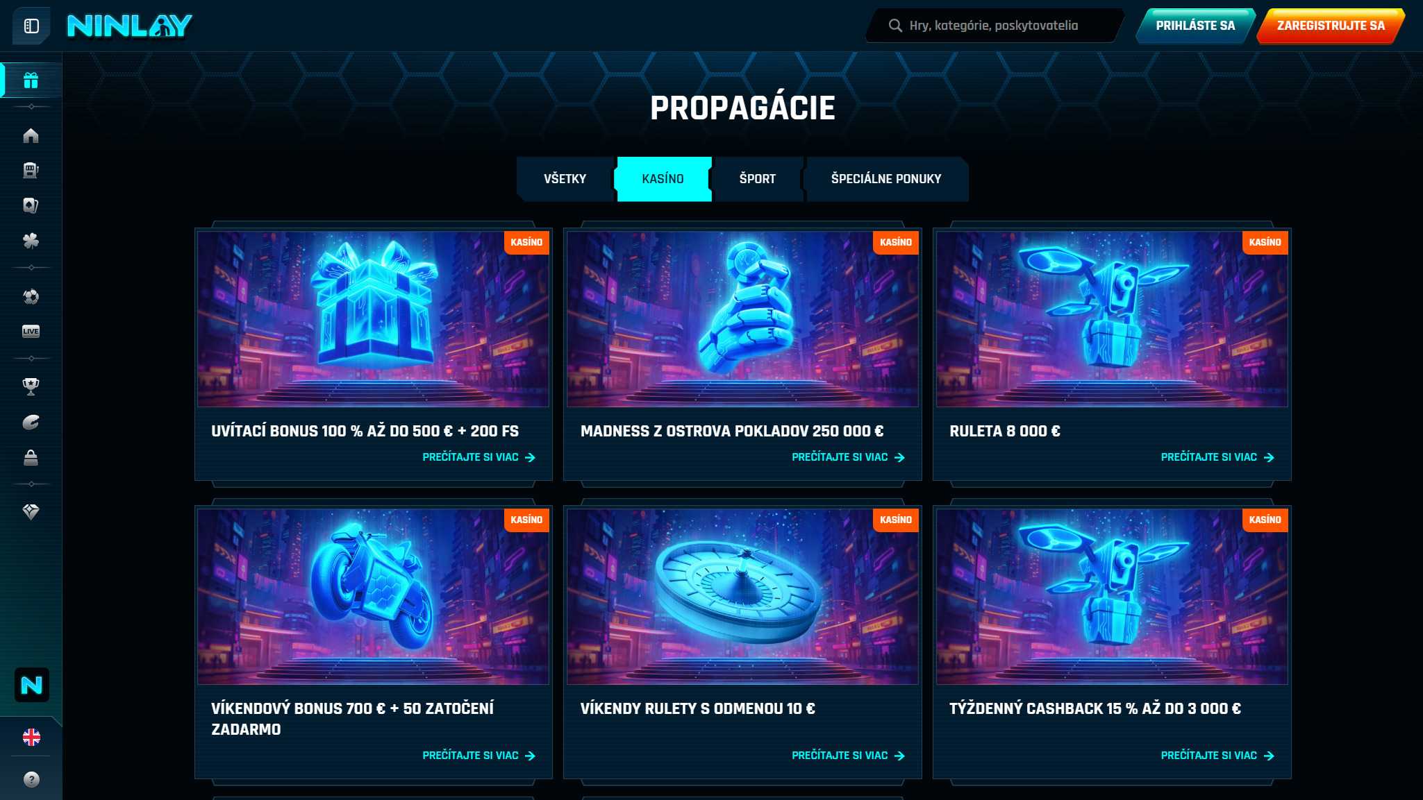 Ninlay Casino Bonuses-Slovensko, stavkovecentrum.com