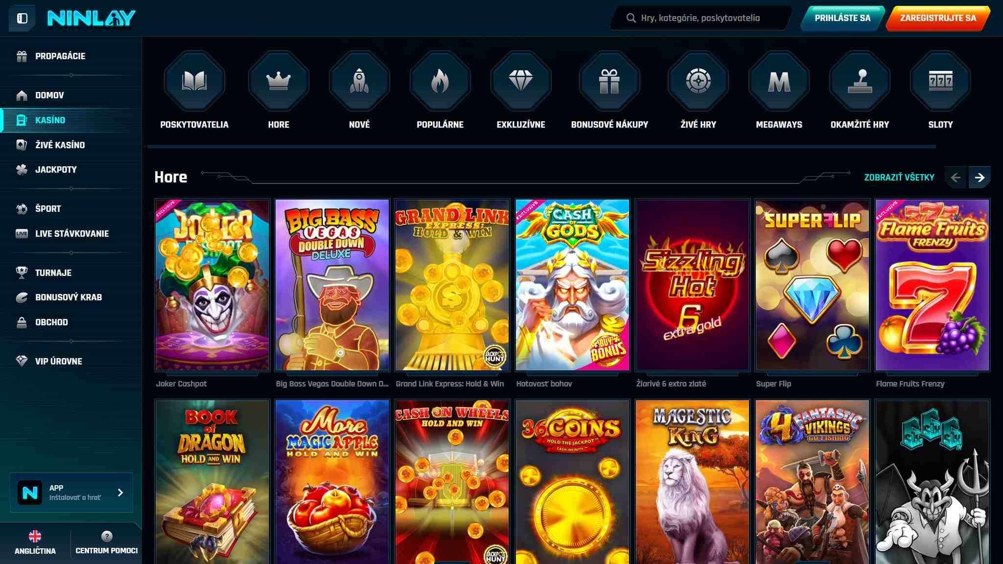 Ninlay Casino Games-Slovensko, stavkovecentrum.com