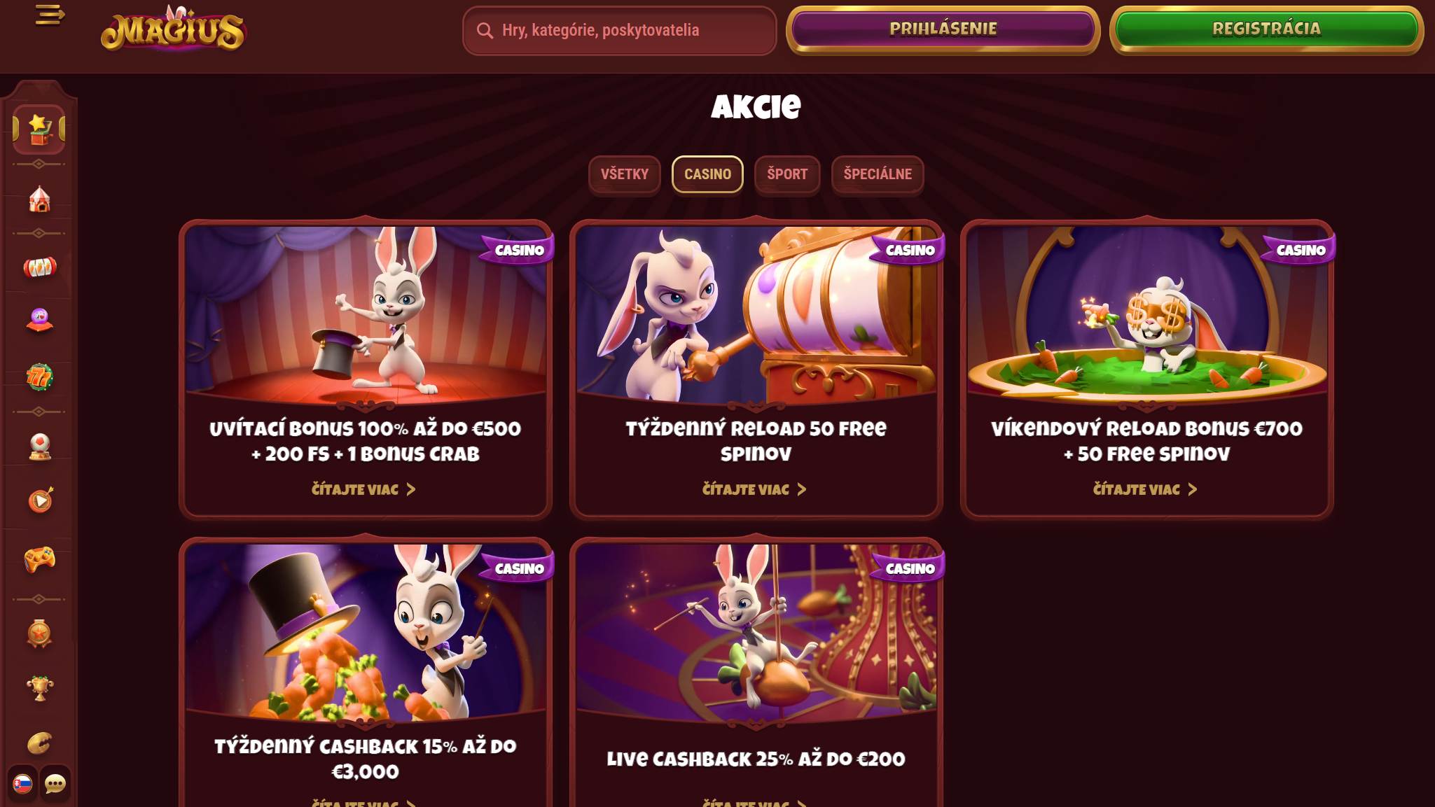 Magius Casino Bonuses Slovakia, stavkovecentrum.com