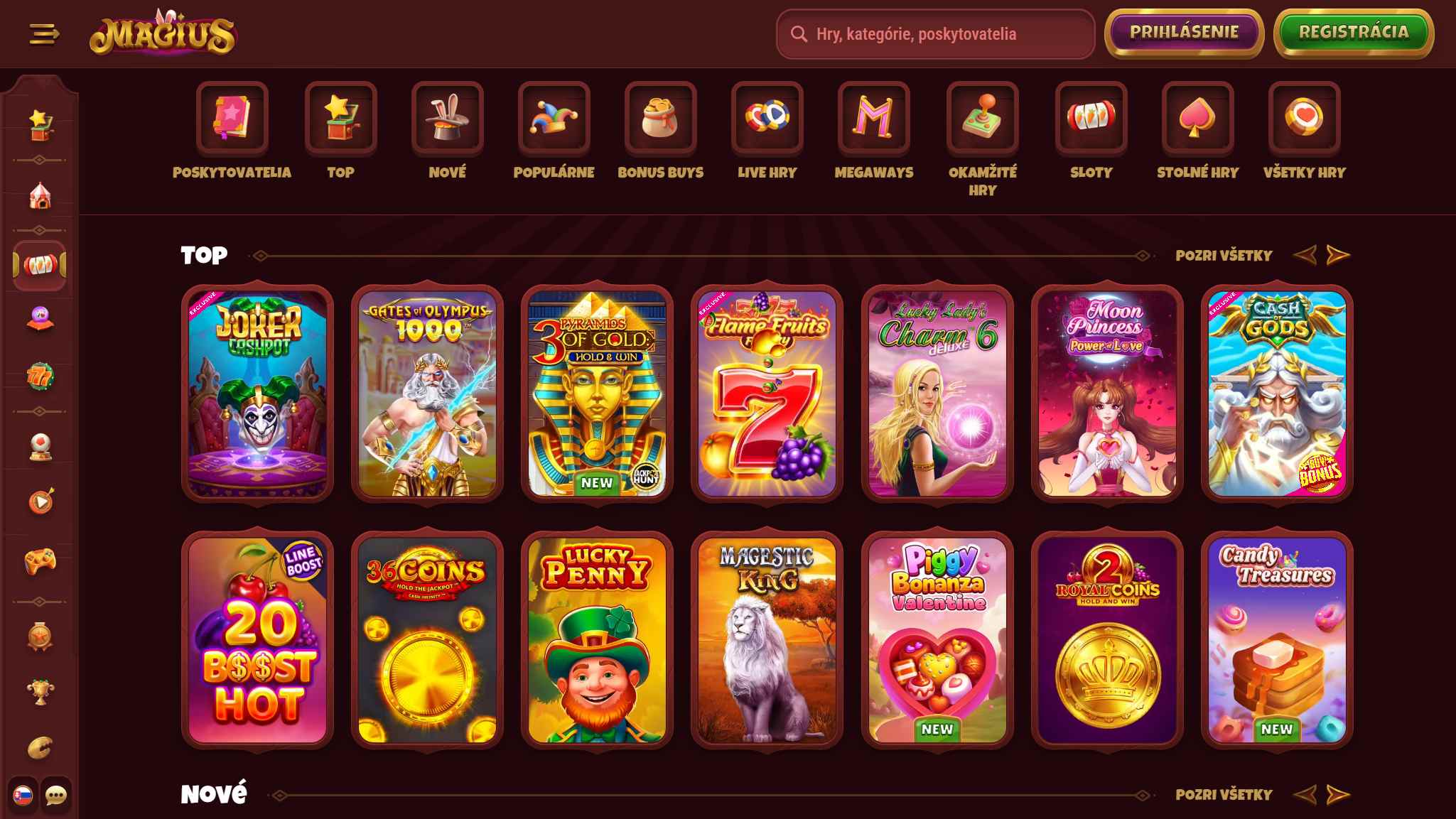 Magius Casino Games Slovakia, stavkovecentrum.com