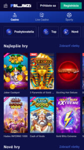 Casino sekcia v Frumzi