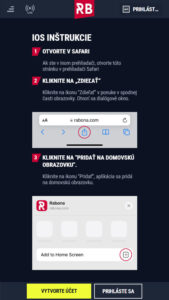 Rabona Mobilná aplikácia pre vaše zariadenie