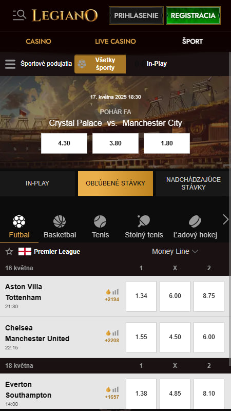 Legiano nové stávkové kancelárie na Slovensku