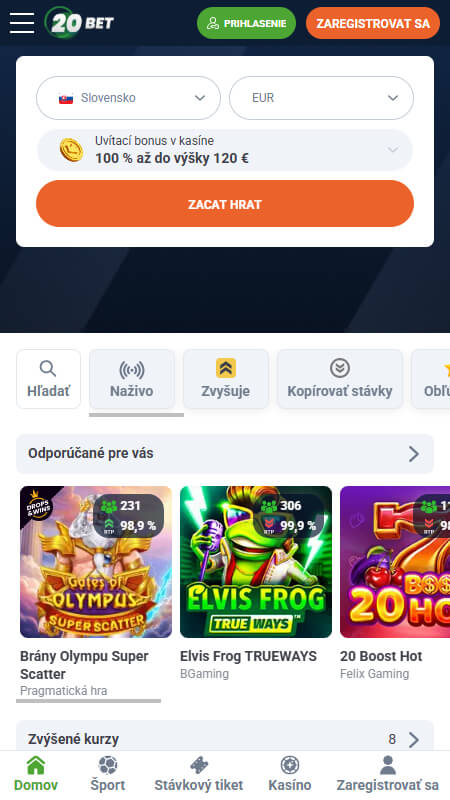 20Bet casino