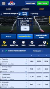 Športy dostupné na BigClash