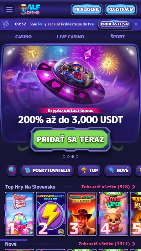 Alf Casino Slovensko Hlavná Stránka 