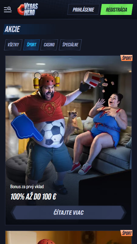 Bonusy a promo akcie na VegasHero