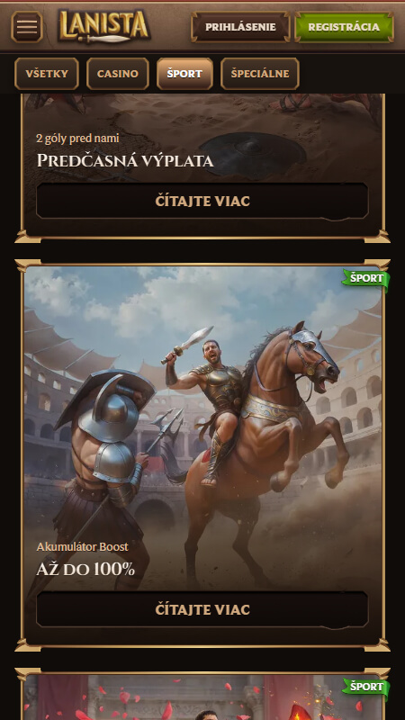 Lanista bookmaker bonuses