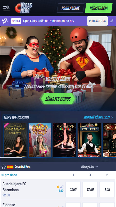 VegasHero Kasíno Slovensko Kvalifikácie