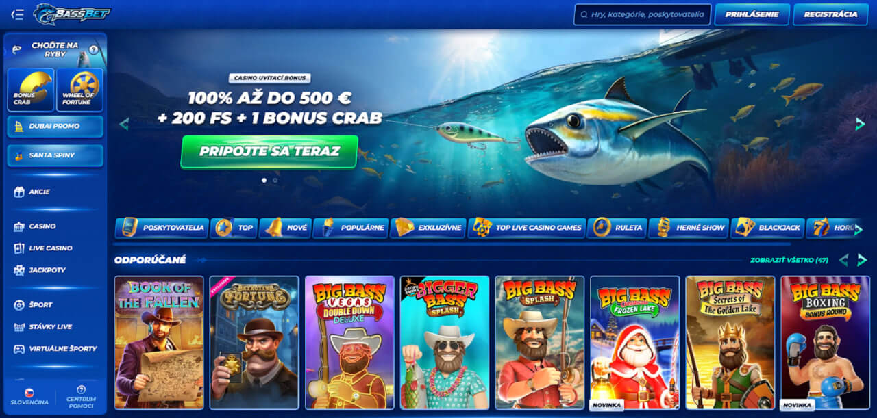 Bassbet Casino free spiny na Slovensku 