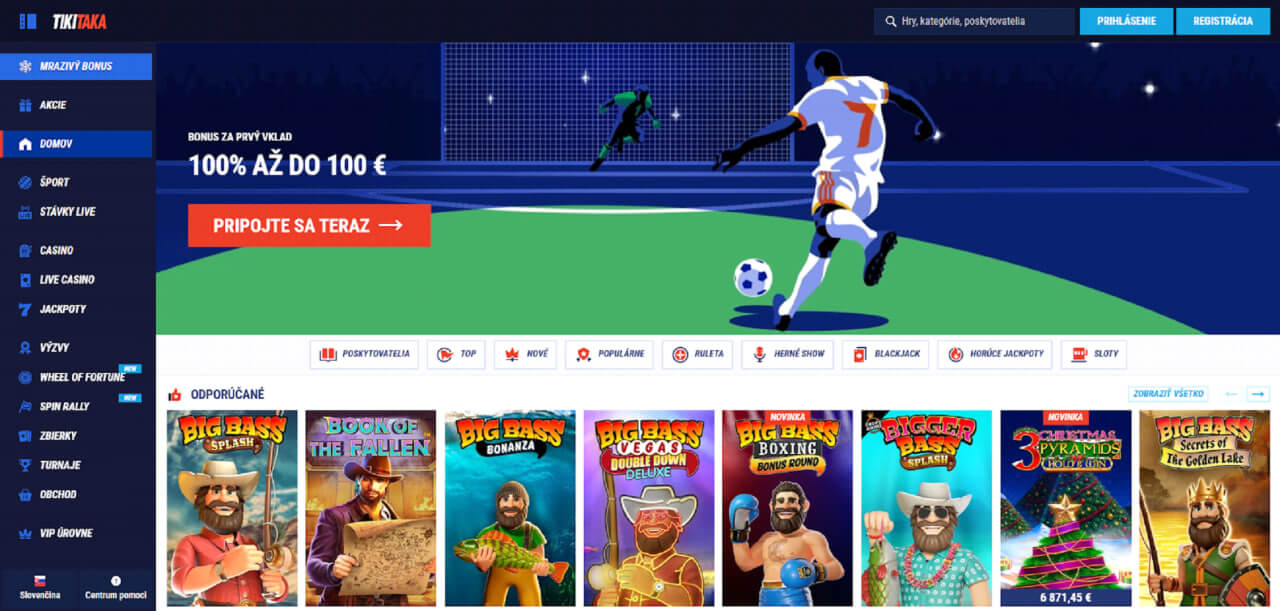 Tikitaka Casino free spiny na Slovensku