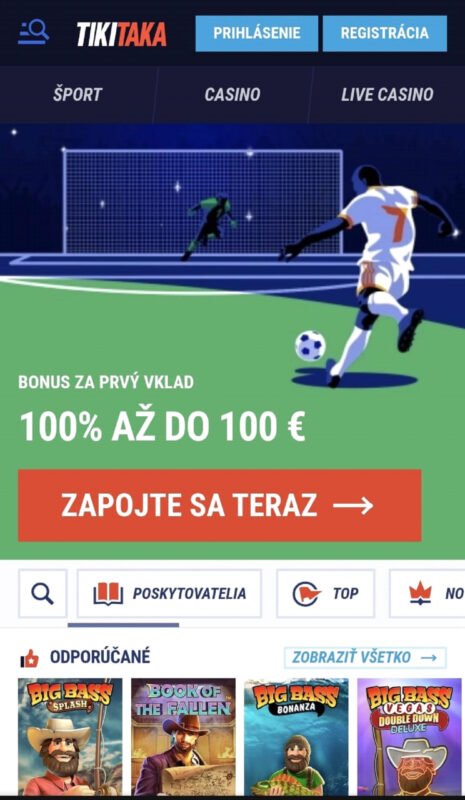 Tikitaka free spiny na Slovensku