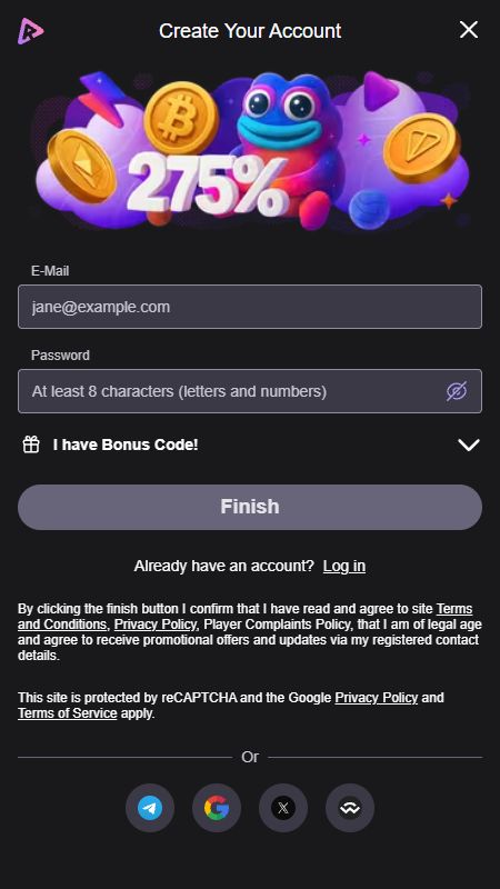 Vytvorenie účtu na ReelsIO