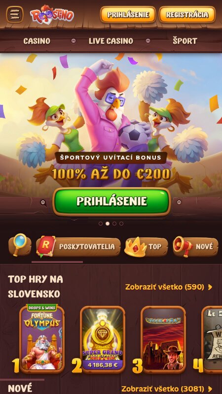 Domovská stránka Roostino