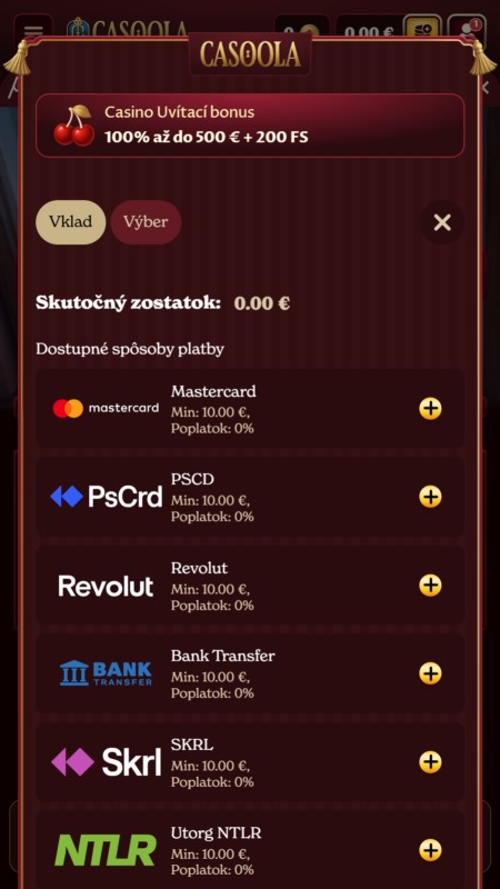 Casoola deposit methods