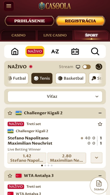 Casoola bookmaker live betting