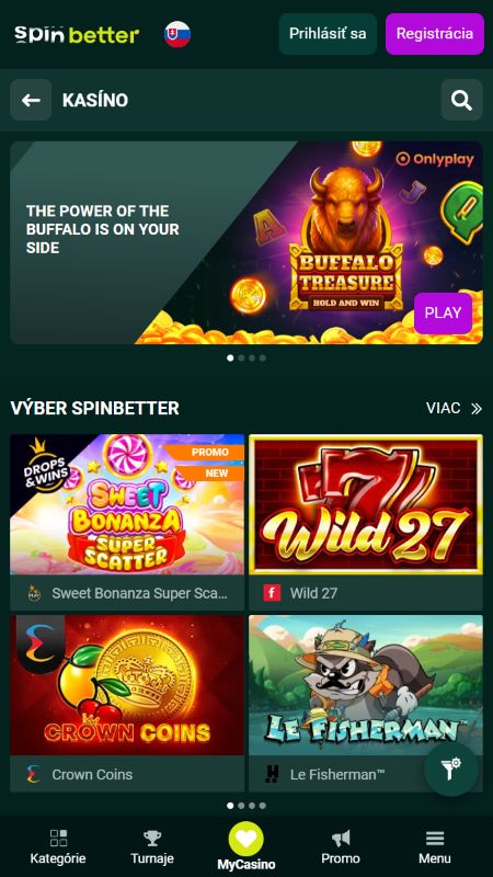 Softvér a počet hier v Spinbetter kasíne