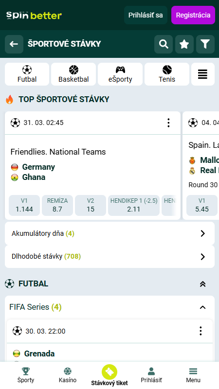 Spinbette sport betting