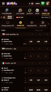 Live stávkovanie Westace