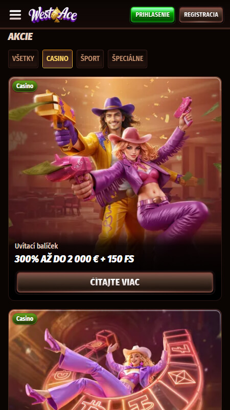 WestAce casino bonuses