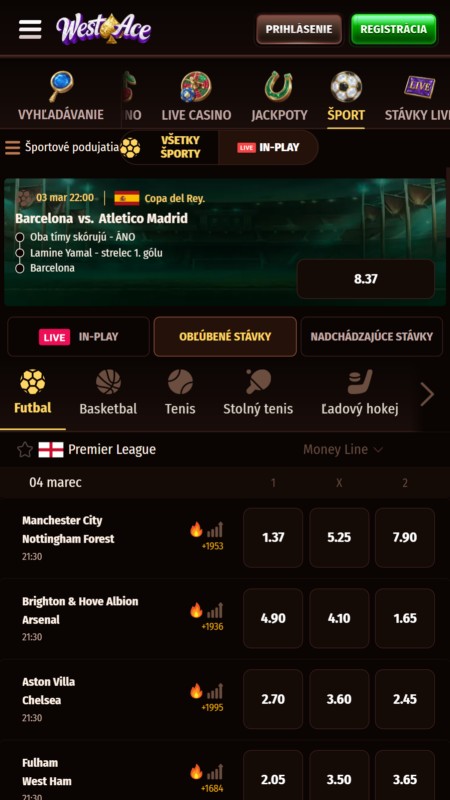 WestAce sport section