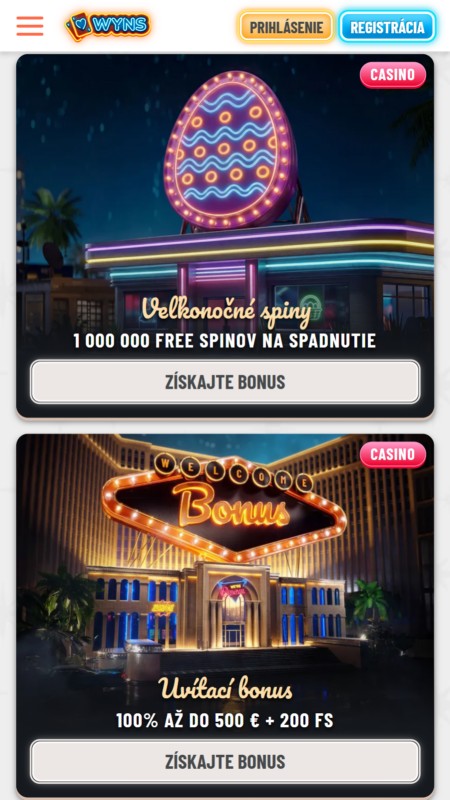 Wyns casino bonuses