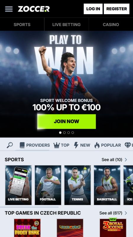 Zoccer Slovensko - Športové stávkovanie s bonusmi