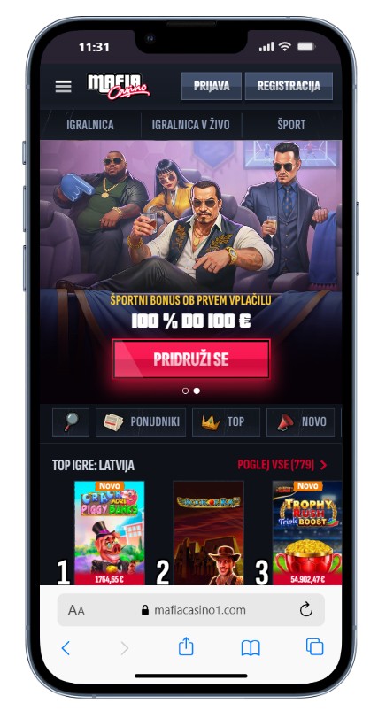 Mafia Casino Športové stávkovanie
